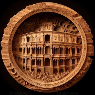 3D model roman colosseum (STL)